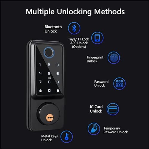 Serrure Connectée à Empreinte Digitale et Télécommande - Verrou Automatique - 4