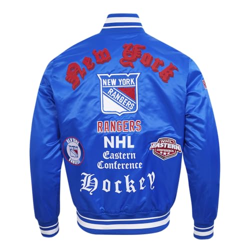 Image of Pro Standard Mens NHL Old English Satin Jacket