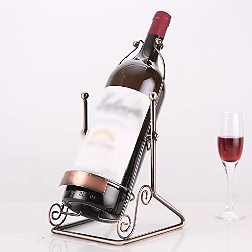 Soporte para botellas de vino de hierro forjado miniatura 3