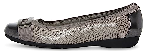 Image of Anne Klein Uplift Flats for Women - Textile Upper and Lining - Stretch Collar - 90 Flexibility - Square Cap Toe