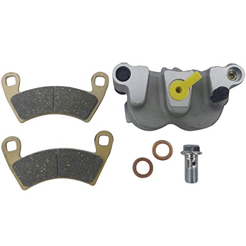 Image of M MATI Front Right Brake Caliper with Pads without Mounting Bracket for Polaris Ranger 4X4 500 EFI 570 4X4 700 /800 900 902D 1000 HST RZR 4 800 900 1000 XP /XP 4 /S4 RS1 GEM GENERAL 1000 Pro XD 1911284
