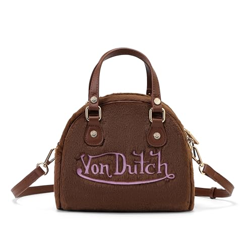 Von Dutch �~�j�{�E�����O�o�b�O�A�g�b�v�n���h���o�b�O�A���O���\�ȃV�����_�[�X�g���b�v�t��, �u���E���t�@�[���[, Mini, Hanbag