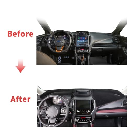 Cubierta para Salpicadero Antirreflejos de Cuero para Subaru Impreza 5