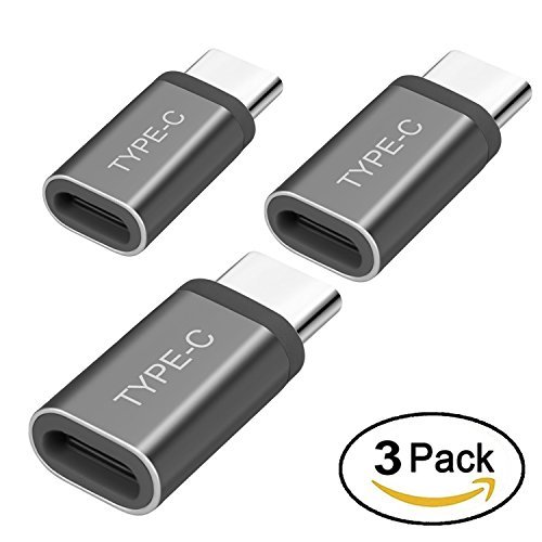 Bwealthest USB C Adapter, 3-Pack Aluminum USB C to Micro USB Convert Connector Charger Compatible with Samsung Galaxy Note 9 S9 S8 Plus Note 8,Pixel XL,20 G5 G6, Nintendo Switch, MacBook(Grey)