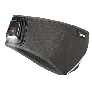 Taximi LED Stirnlampe Stirnband - Kopflampe Aufladbar Stirnband Herren Damen, Ohrwärmer Laufstirnband mit 3 Extrem Heller LED Lampe für Joggen Wandern Ski