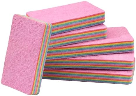 6 Pack Rainbow Spong, 12-Layer Peelable Microfiber Sponge