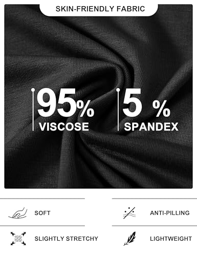 MoFiz-Ensemble-de-Pyjama-Femme-Bambou-Manche-Courte-Vetements-de-Nuit-Ete-Sleepwear-Doux