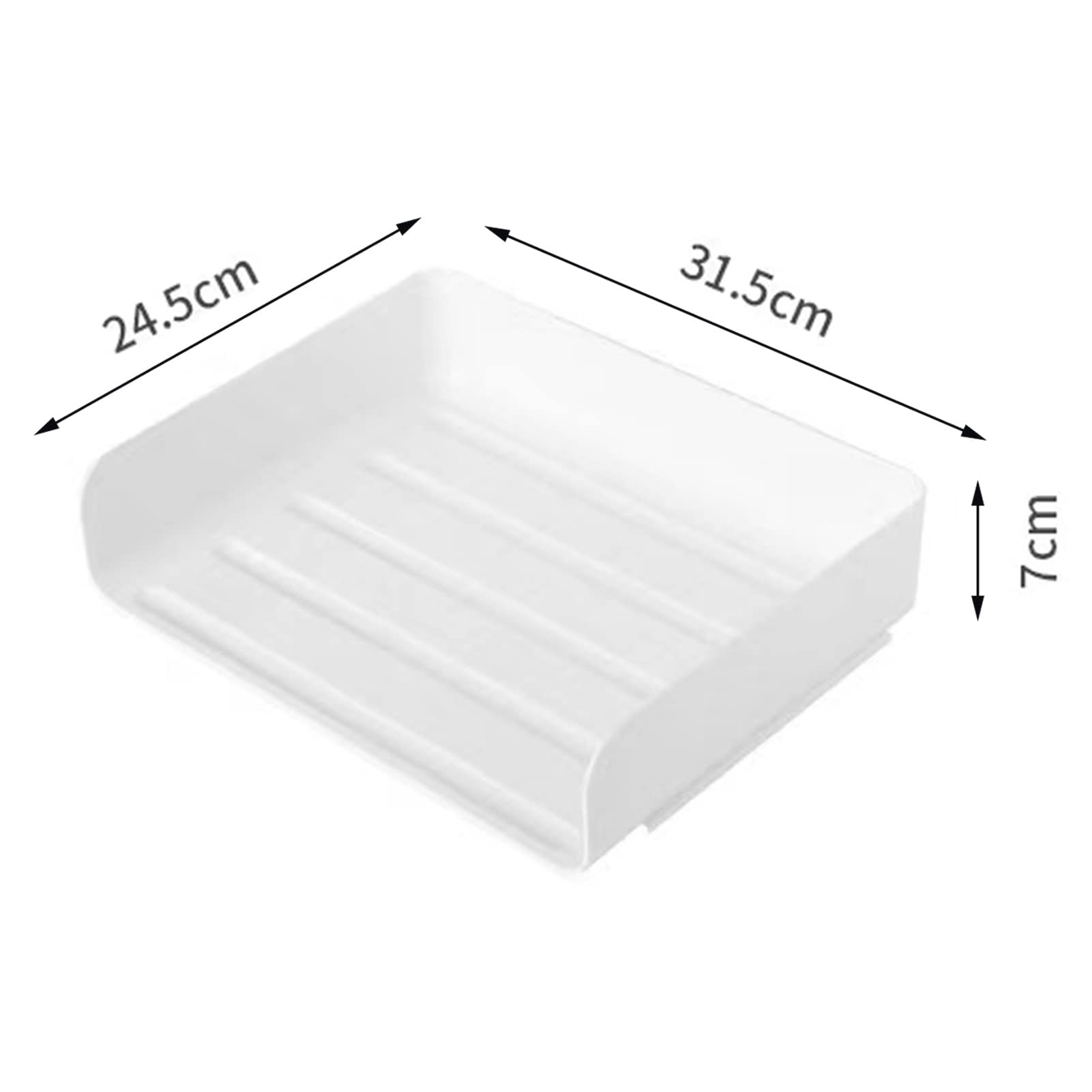 Paquete de 2 bandejas apilables blancas para cartas, bandeja organizadora de papel de escritorio A4, soporte de papel de archivo de escritorio con diseño antideslizante para escritorio de