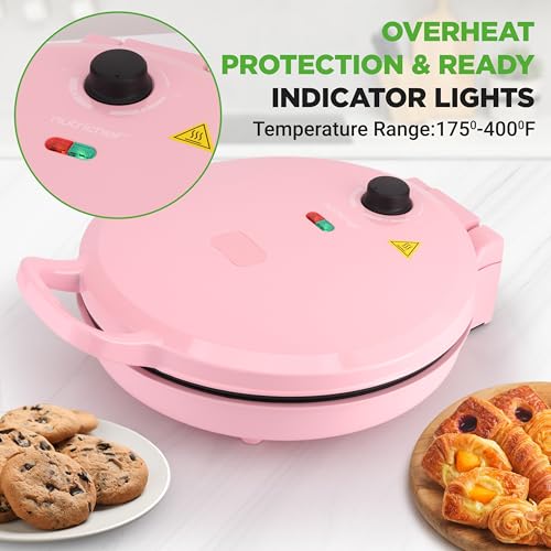 image for NutriChef Countertop Pizza Maker | 1500W Non-Stick Electric Pizza Cook