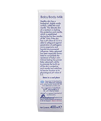 Image of Sebamed Baby Body Milk Lotion|pH 5.5|400 ml (Pack of 3)