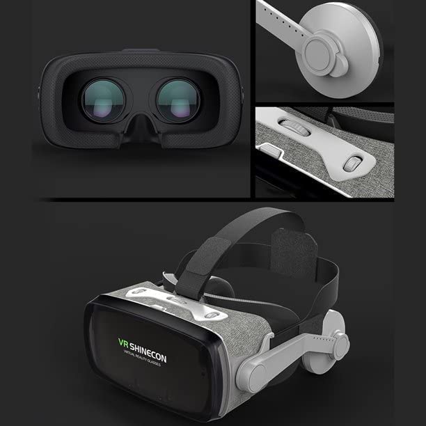 Image of HD Virtual Reality Headset w /Controller /Gamepad,VR Headsets for iPhone /Android,3D VR Glasses for TV, Movies & Video Games-VR Goggles Compatible with iOS, Android Phones (B76)
