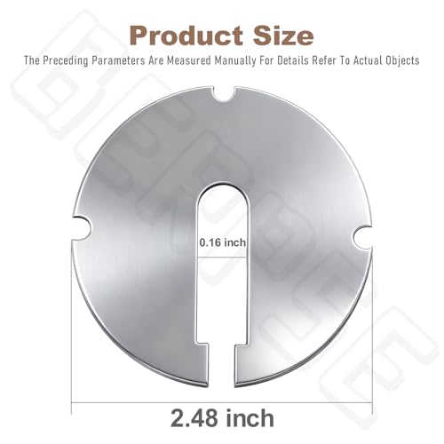 (Pack of 2) 426-02-063-0001 426-02-063-0002 Table Inserts (Diameter: 2.5 in, Thickness: 0.1 in) Compatible With Delta 14 Part/Rockwell 14" Band saws and 24" Scroll saws