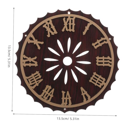 Dial Práctico para Reloj de Pared Vintage con Acabado Detallado de Números Romanos 7