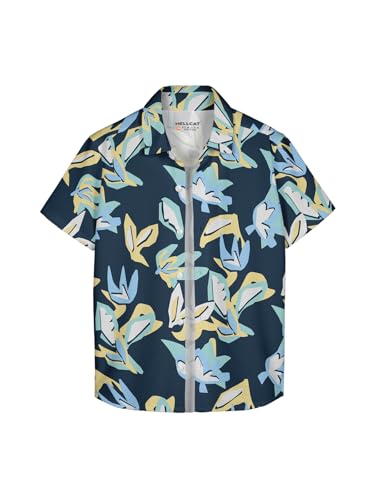 Image of HELLCAT Beige Trendy Regular Fit Printed Causal Shirt for Boys