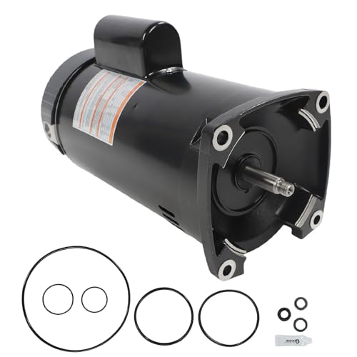 Motor Bomba la Piscina 1.5cv, 1.5 Caballos Fuerza sobre la Bomba Piscina Enterrada en el Suelo B2842 Reemplazo Brida Cuadrada con Calificación Completa 56Y, 3450 Rpm