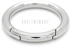 CRAFTMEMORE 2pcs 1/2 Inch Snap Clip Binder Rings