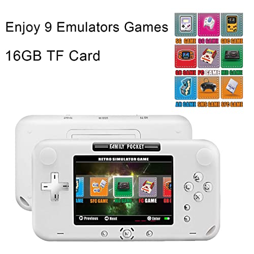 Handheld Games Console Built-in 2000 Classic Games 4 Inch Screen Retro Game Player Electronic Travel Games Support TV and 2 Players for Kids Adults - Thumbnail 4