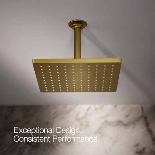 Kohler 26149-2MB Honesty® 10" single-function rainhead, 2.5 gpm, Vibrant Brushed Moderne Brass - Thumbnail 7