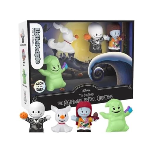 Little People Collector Disney Tim Burton’S The Nightmare Before Christmas Special Edition Set For Adults And Fans, 4 Figures