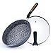 AGHH Klasyczne Patelnie Kuchni Nonstick Saute Path with harted Glass Depid Duża pojemność do mieszania Fry Smażenia Smaczne Non Stick Saute and Smażenia Patelnia