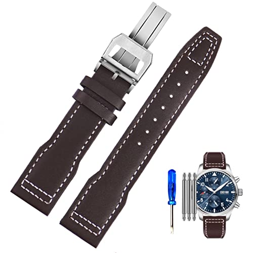 Bracelet montre 20mm cuir véritable idéal du bureau aux sorties décontractées