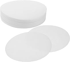 POPETPOP 100 Pcs Paper Filters, Quantitative Lab Filter Paper Lab Paper Filter Synthetic Filter Discs Paper (9cm, White)