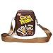 The Flintstones Bag, Crossbody, Cocoa Pebbles Fred and Barney Cereal Box Replica, Brown, Vegan Leather
