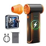 Chargement USB : les plumeaux à air comprimé peuvent être utilisés comme une alternative à l'air en conserve et peuvent être rechargés et utilisés à plusieurs reprises. Batterie intégrée de 4000 mAh, qui peut fonctionner en continu pendant 20 à 30 minutes.