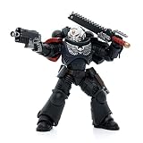 LEBOO JOYTOY Warhammer 40K 1/18 Action Figure Raven Guard Intercessors Sergeant Ashan Joy Toy Figure
