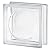 Quality Glass Block 7.5 x 7.5 x 3 Basic Alpha Glass Block