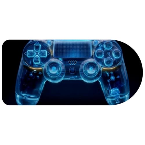 Tapis de souris grand modèle bleu idéal pour bureau à domicile et jeu