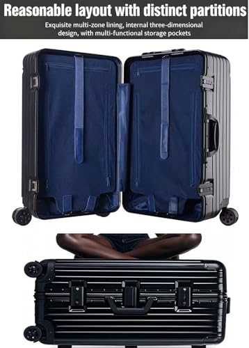 HTBNFYY Aluminum Frame Luggage