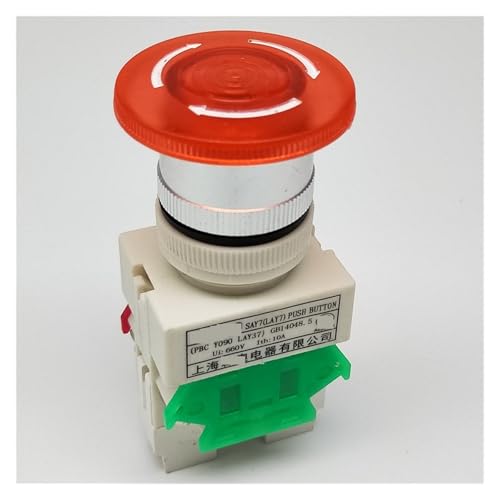 Bouton d'arrêt d'urgence 22mm avec voyant LED 24V pour coupure de courant fiable