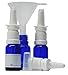 Produktbild mikken 3 Blaue Nasenspray Zerstäuber 10ml, BPA frei, inkl. Trichter + Etiketten