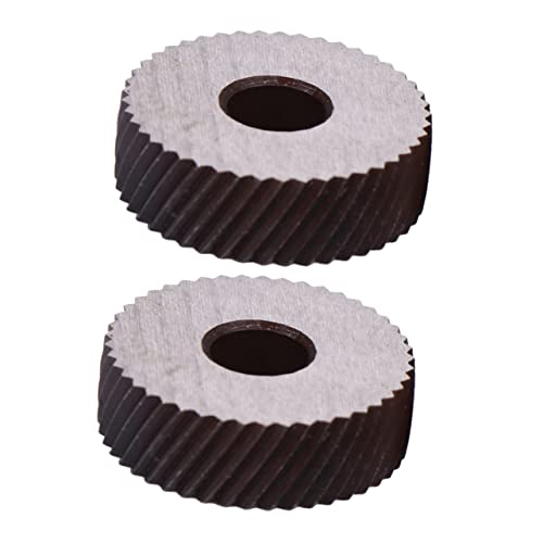 NUOBESTY Utensili Tornio Con Doppia Ruota Zigrinata Godrone Diagonale Lineare Resistente e Affilato Kit Per Lavorazioni Metalli e Superfici Precise