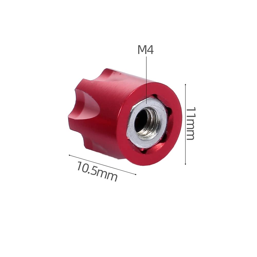 Dado Tappo Centrale M4 In Alluminio Per Cerchi RC 1:10 – Axial SCX10, TRX4, D90, MST
