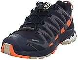 braune schuhe blaues kleid XA PRO 3D v8 GTX NIGHT SKY/Red Orange/SAFARI