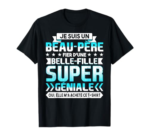 Photo de Fier Beau-Papa Belle-Fille Beau-Pére Cadeau T-Shirt