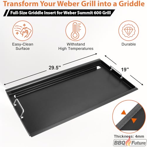 Image of Full Size Griddle Insert for Weber Summit 600 Series with Spatula Set