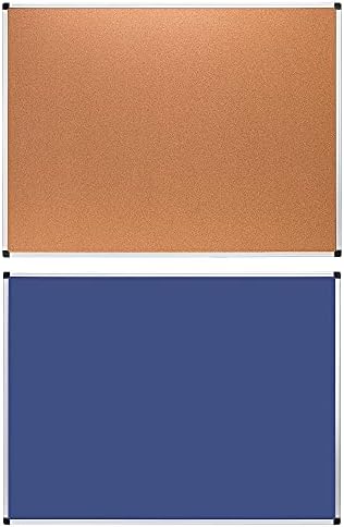 Amazon Basics Cork board 90 cm x 120 cm, Aluminium frame