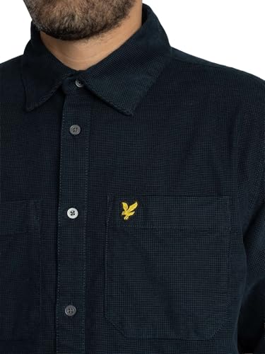 Chemise en Velours Côtelé Lyle & Scott Homme Dark Navy