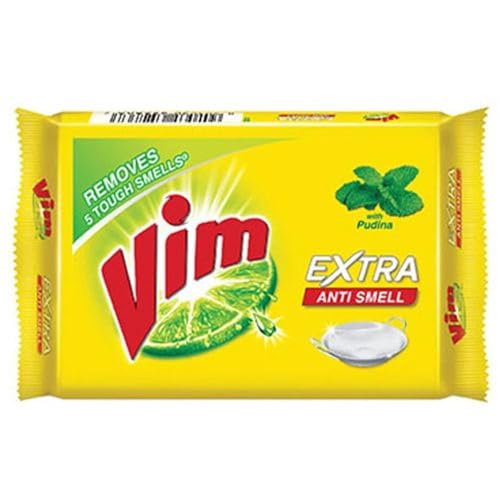 Image of Vim Extra Anti Smell Dish Wash Bar - with Pudina, 130g Pack