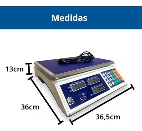 Balança Comercial Digital 40kg Alta Precisão Bivolt 110/220v