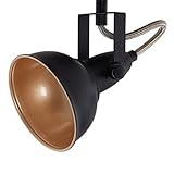 Briloner Leuchten Modern ceiling light, retro/vintage design, 2 rotatable spotlights, metall black-gold look, E14, IP20, max. 40 Watt, length: 30.4 cm, 2 Spot - Image 6