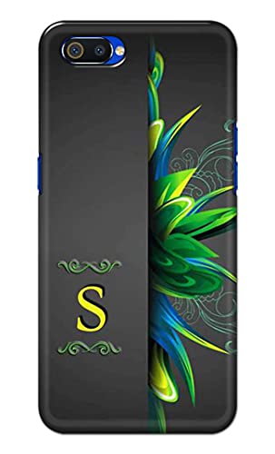 Image of Name II Initial II Letter Alphabet S Hard Back Case Cover for Realme C2 / Oppo A1K, RMX1941, CPH1923 Back Cover -(J5) VNS2222