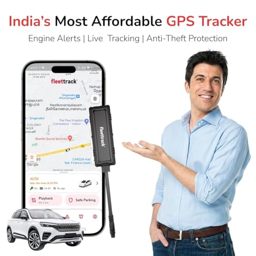 Image of Fleettrack Pro+ 4G Wired GPS Tracker IP67 Rated with 12 Month SIM | Live Location Tracking, Engine Alerts, Anti-Theft Alarm & Geo-Fencing | for Car, Bike, EV & Trucks | 3 Years Warranty
