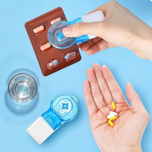 Image of 3PCS Pill Popper for Blister Packs, New Portable Pill Taker Household Gadgets, Blister Pack Opener Remover Pills Extractor Tool Popper Assistance Tool for The Elderly, Disabled and Nurses