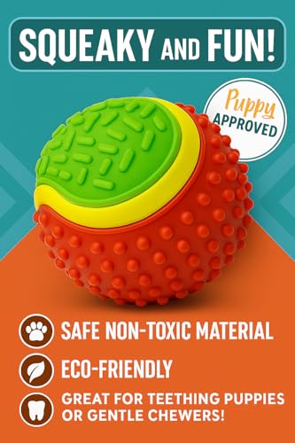 Pelota interactiva para perros con sonido chirriante 3.2" miniatura 4