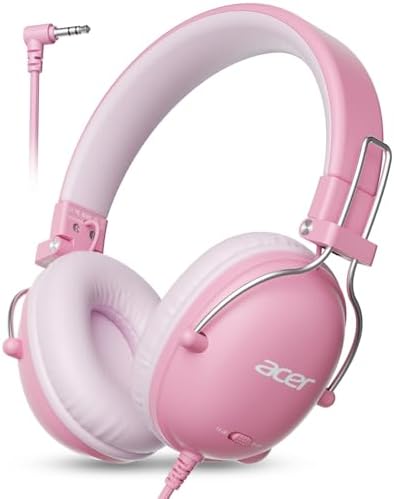 Acer Kids Headphones for School, 74/85dB Safe Volume, Kids Headph...