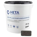 HETA Naturstein Fugenmörtel - Permanenter Fugenfüller - Unkrautfrei & frostsicher...